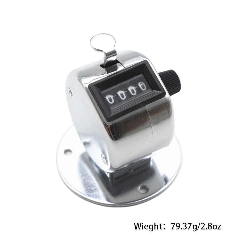 Us 1-2 Pcs 4 Digit Number Dual Clicker Golf Hand Tally Counter metal case base