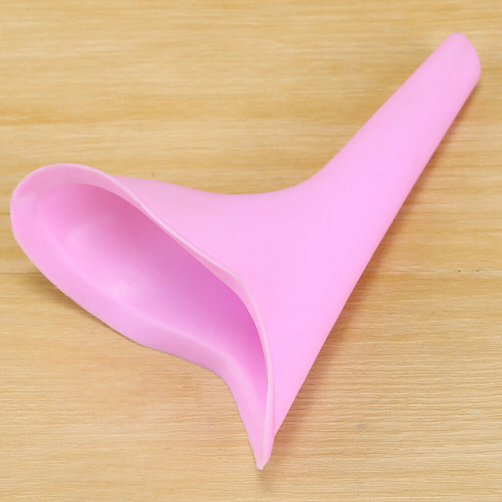 US 3-6 Pcs Reusable Travel Silicone Portable Lady Urinal Pee Funnel Urine Device