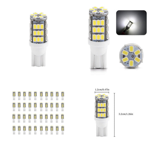 US 40Pc 6500K White T10/921/194 42SMD LED RV Camper Trailer Light Bulbs 12V