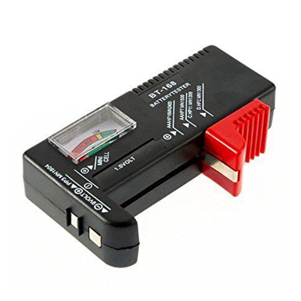 US 2-4 Pack AA AAA C D 9V Battery Universal Volt Tester Checker Button Cell