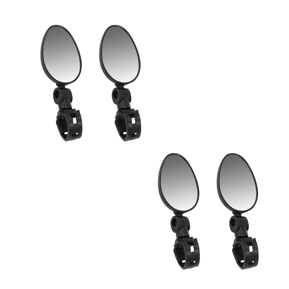 US 2-4 Pack Bike Mirror Cycling Rear View Glass Adjustable 360 Degree Handlebar