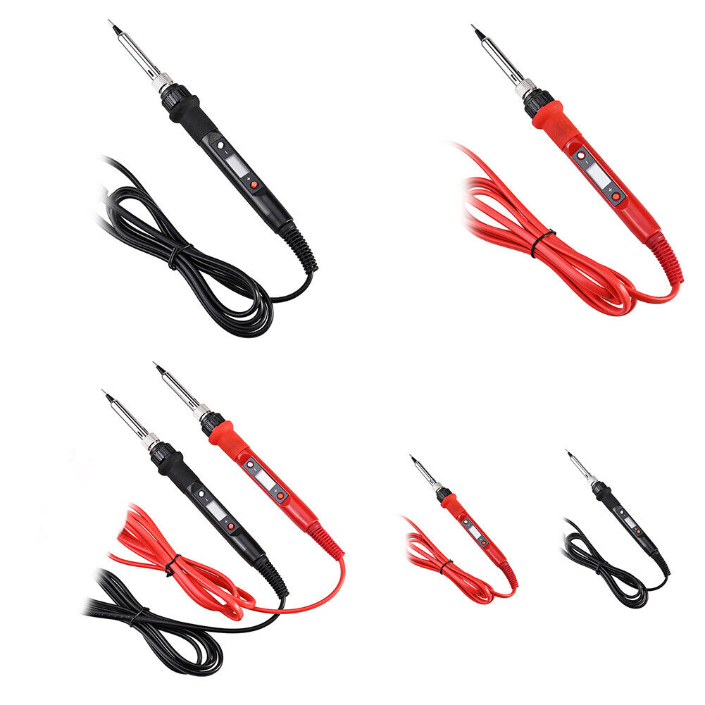 US 2Pc Soldering Iron Kit Electric Gun Adjustable Temperature Welding SolderWire