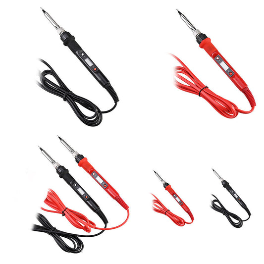 US 2Pc Soldering Iron Kit Electric Gun Adjustable Temperature Welding SolderWire