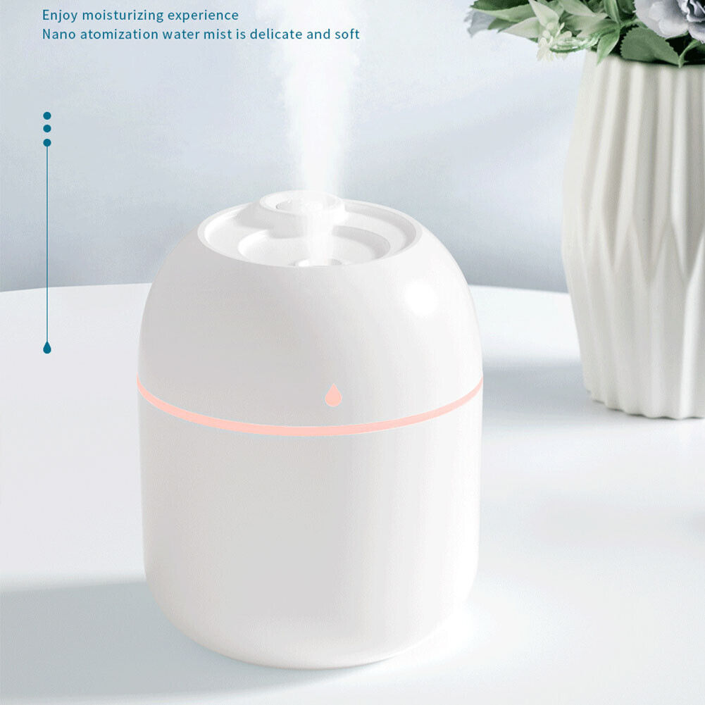 US 3-6 Pack Mini Air Humidifier 220ML Aroma Essential Oil Diffuser USB LED Mist