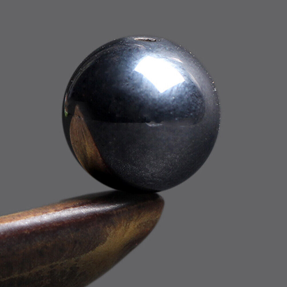 US 4/6/8/10MM Gunmetal Hematite Beads Round Natural Gemstone Metaphysical