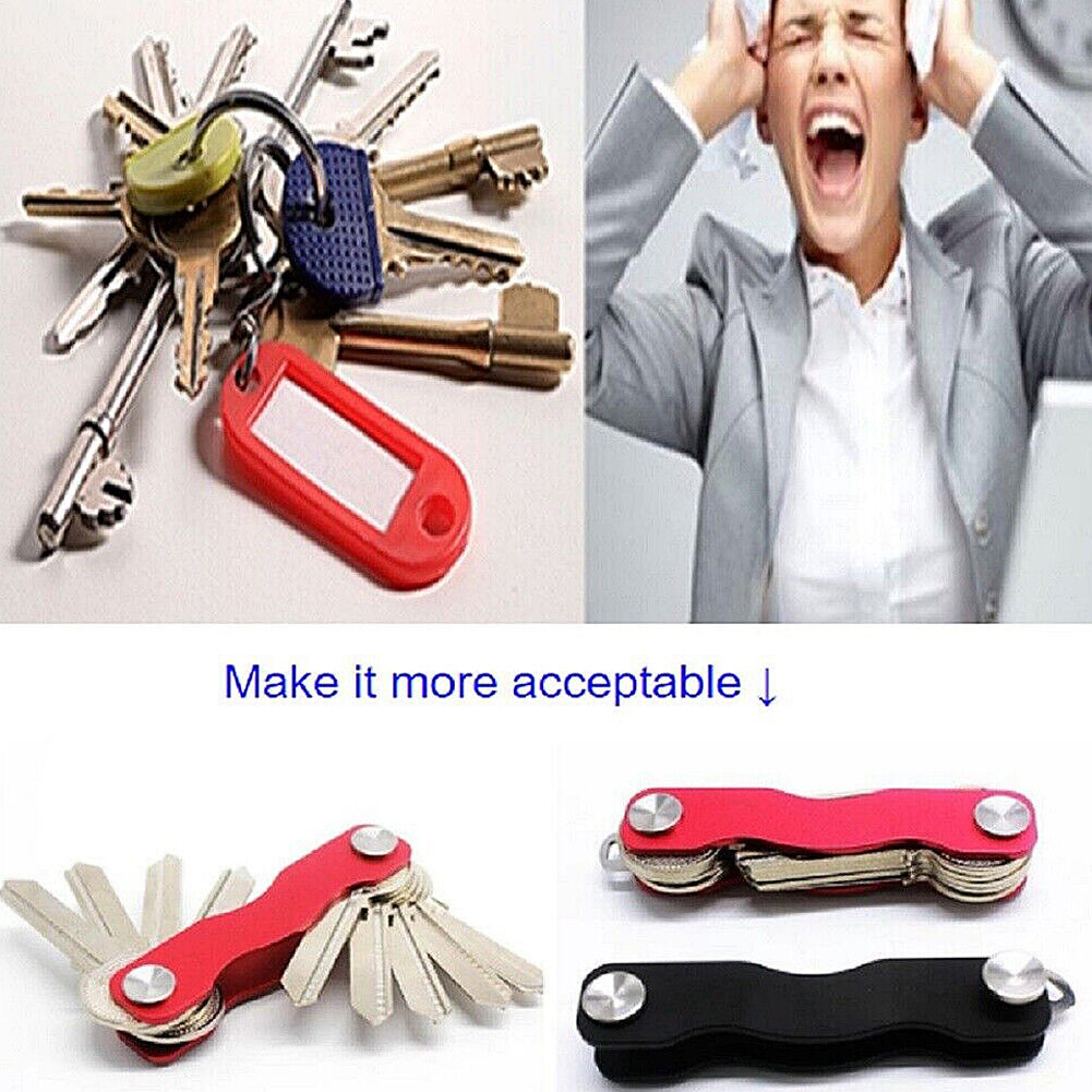 US 2-4 Pack Key Organizer Collector Quick Draw Holder Universal Folder Gear EDC