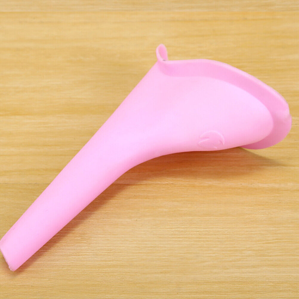 US 3-6 Pcs Reusable Travel Silicone Portable Lady Urinal Pee Funnel Urine Device