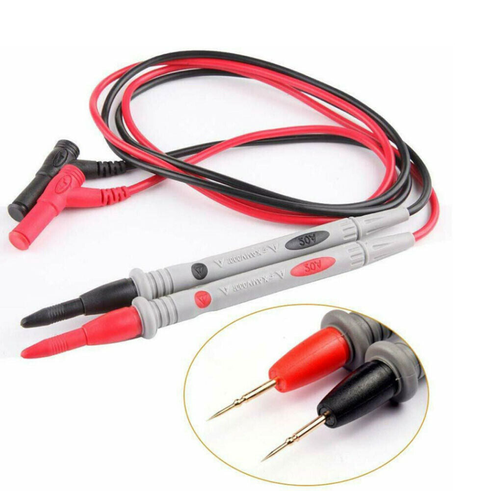 US 2-4 Pack Multimeter Test Leads Kit Test Probes 1000V 20A Silicone Alligator