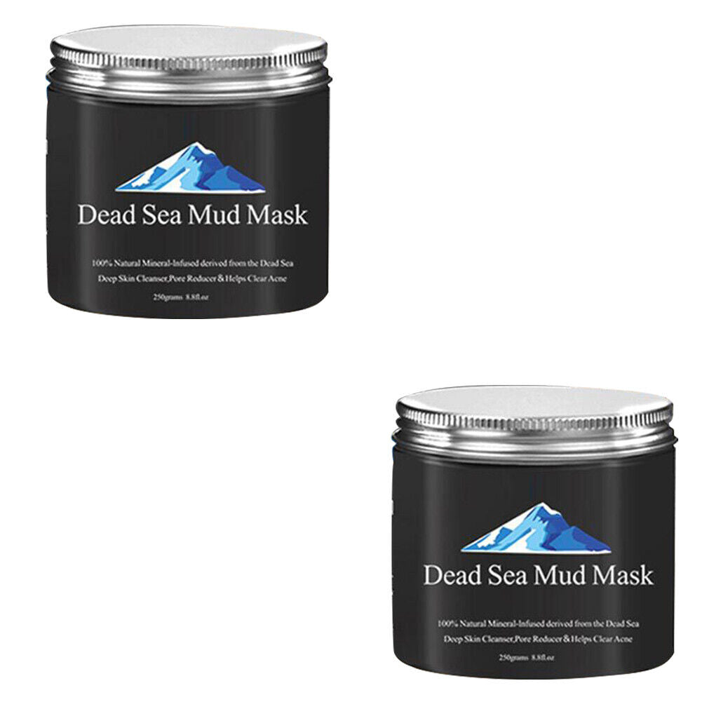 US 2-4Pc Dead Sea Mud Mask Deep Skin Cleanser Facial Black Purifying 250G 8.8 oz