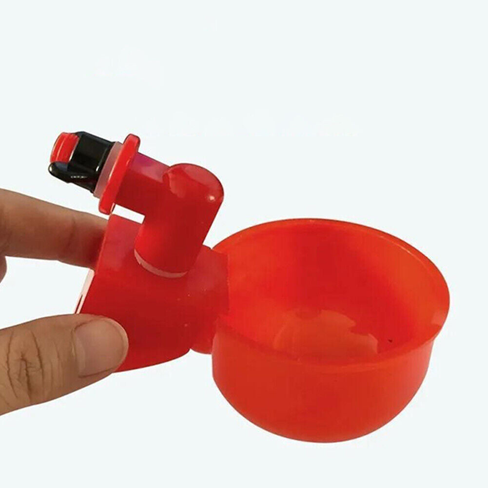 US 10-20 Pc Automatic Poultry Water Cups Drinker Chicken Duck Goose Turkey Quail