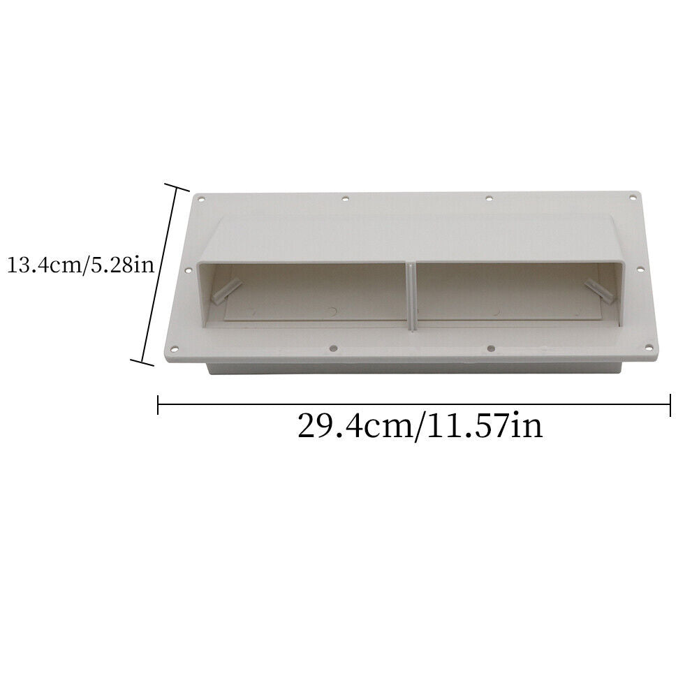 US Mobile Home/RV Ventline White Exterior Sidewall Range Hood Vent with Damper