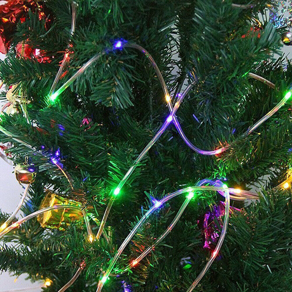 US 33FT 100 LED Strip Rope Light Tube String Outdoor Garden Party Decoration