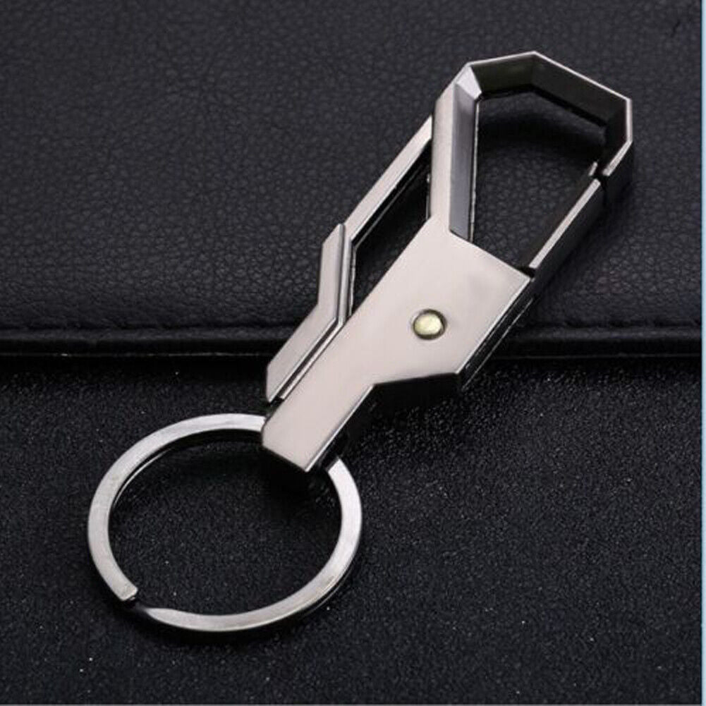 US 3-6 Pcs Metal Car Key Chain Key Ring Business Keychain Creative Alloy Key Fob