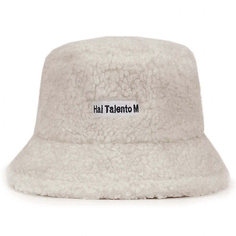 US Women Fashion Winter Bucket Hat Vintage Cloche Hats Wool Warmer Fisherman Cap