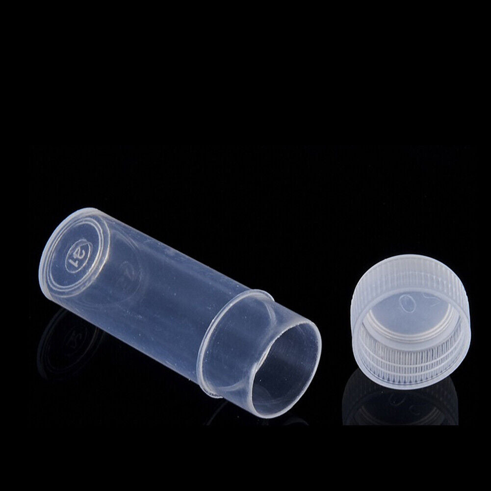 US 100~200 Pack 5ML Sample Bottle Small Pill Plastic Container Empty Pill Bottle