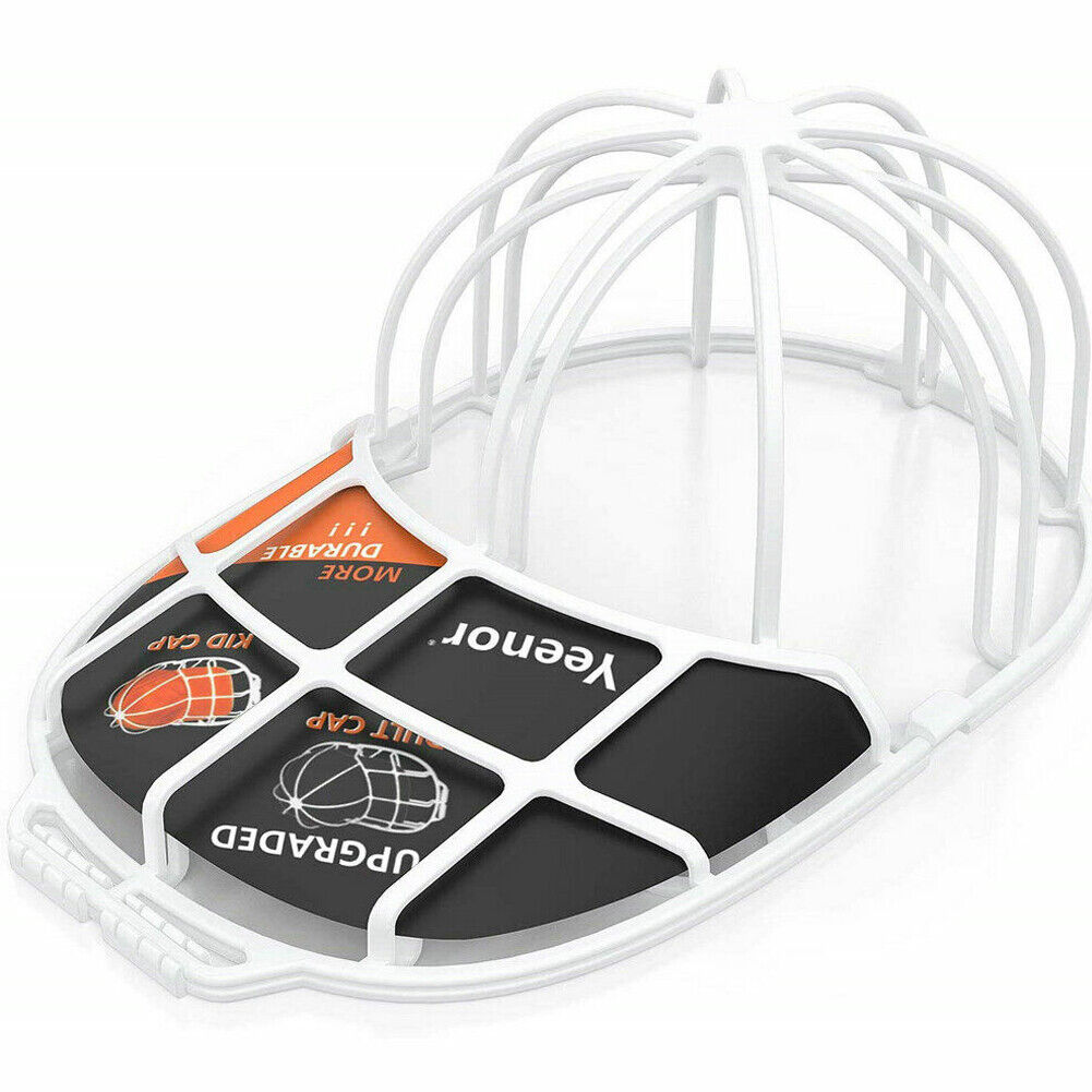 US 4-8 Pc Sturdy Plastic Frame Cage Baseball Cap Washer Cleaner Protector Holder