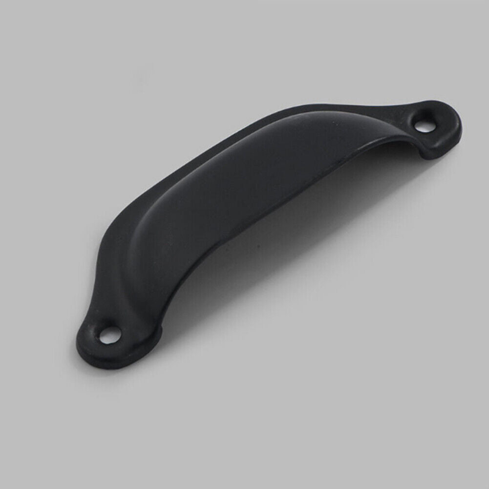 US 20 Pack Cabinet Hardware Antique Iron Shell-shaped Drawer Pulls Cup Handle