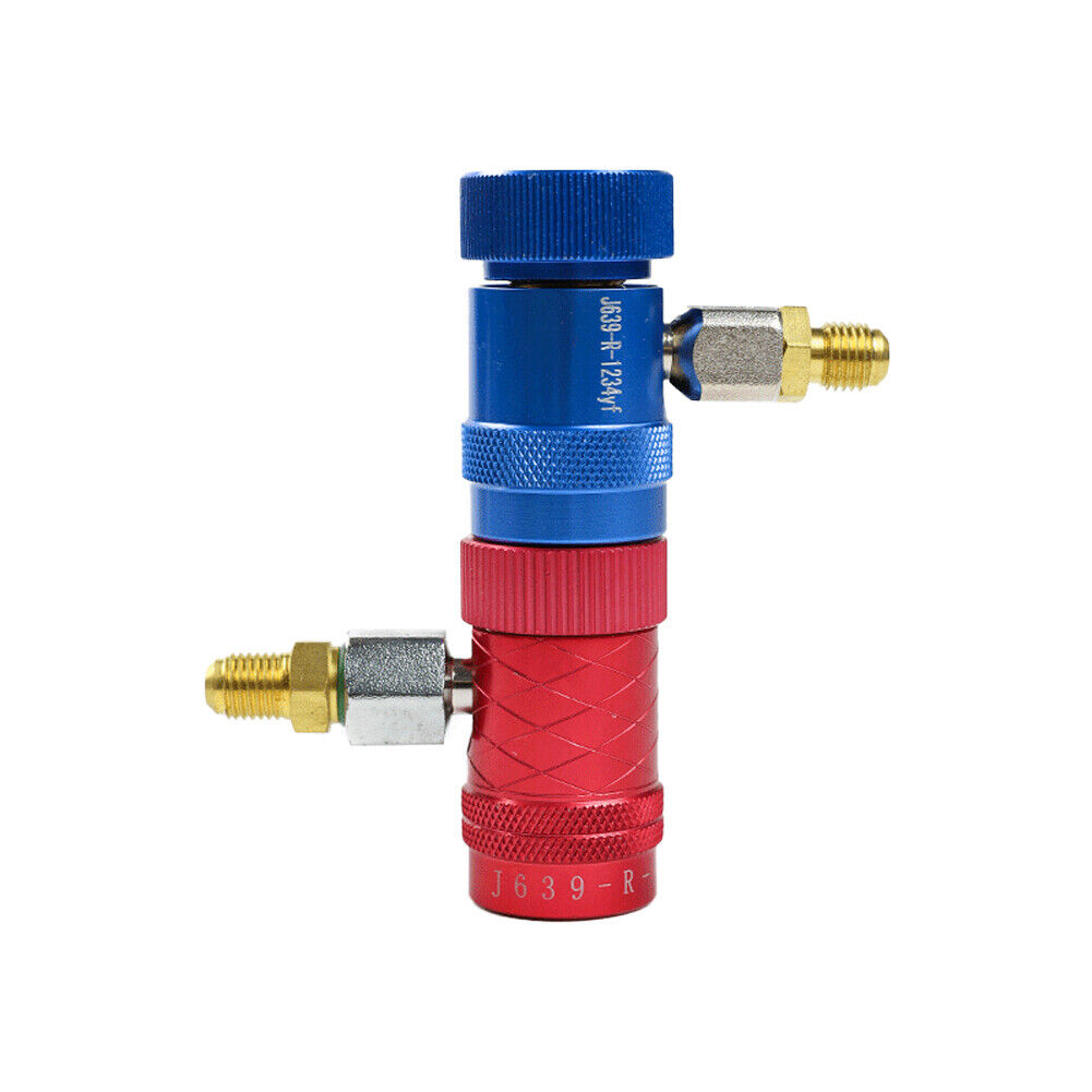 US R1234yf Quick Connector Adapter Coupler Auto A/C Manifold Gauge Set Low/High
