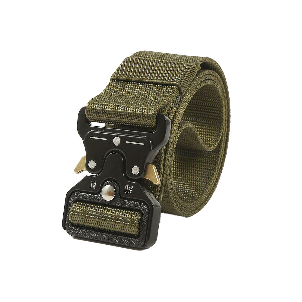 US 2-4 Pcs Military Tactical Belt Army Adjustable Quick Release Heavy Duty Belts