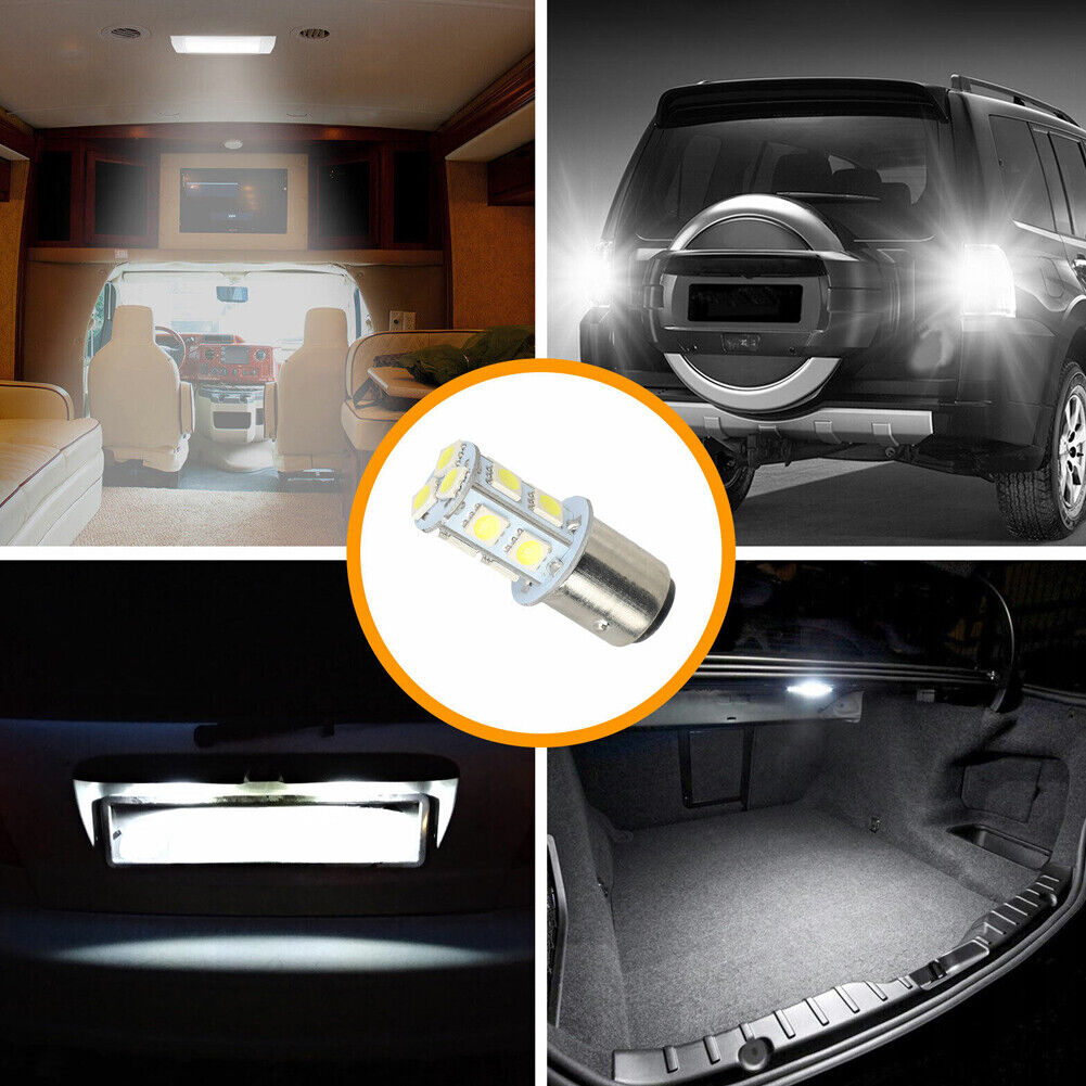 US 20-40Pc Car Truck Tail Brake Stop Light Bulb 12V 6500K LED 1157 Bay15d 13-SMD