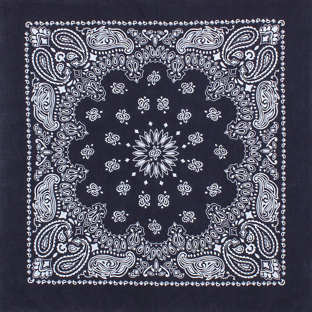 US 4-8Pc Trainmen Paisley Jumbo Military Bandana Head Scarf Cotton FaceCover 27"