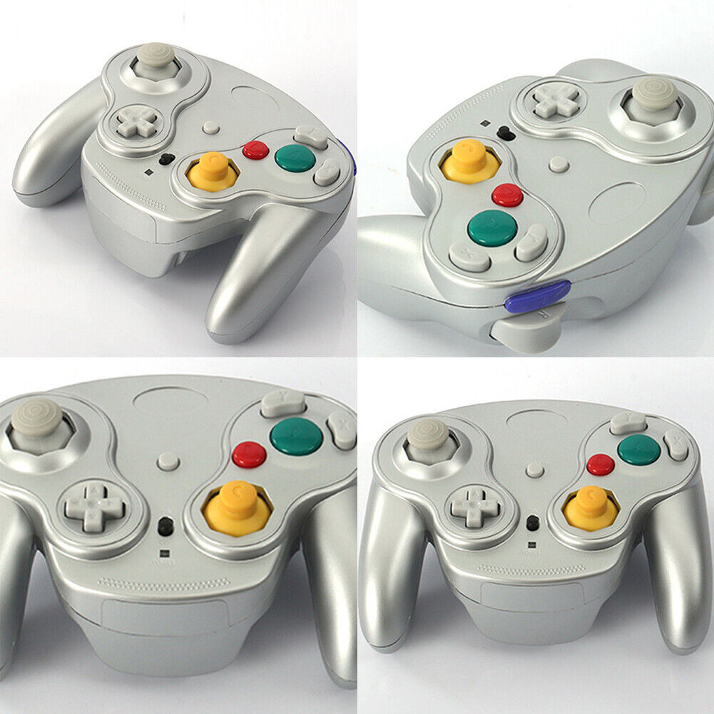 US Wireless Game Controller W/ Adapter For Nintendo Gamecube Retro GC NGC