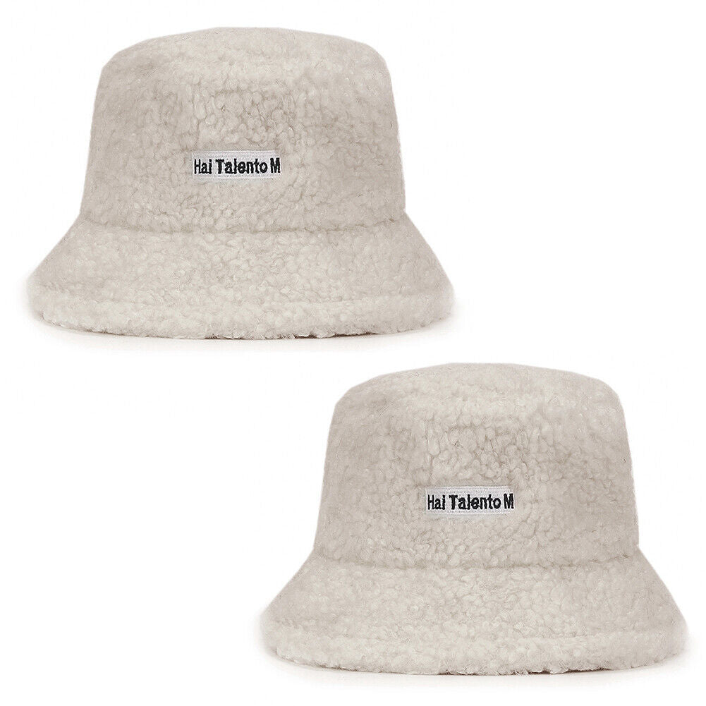 US Women Fashion Winter Bucket Hat Vintage Cloche Hats Wool Warmer Fisherman Cap