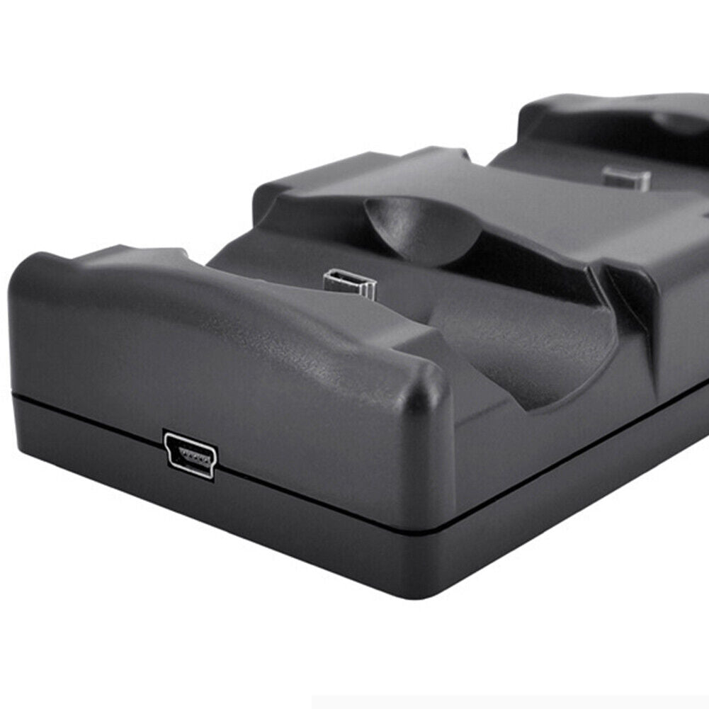 US 2 Pack PS3 Controller USB Dual Charger Charging Dock Station for Sony PS3