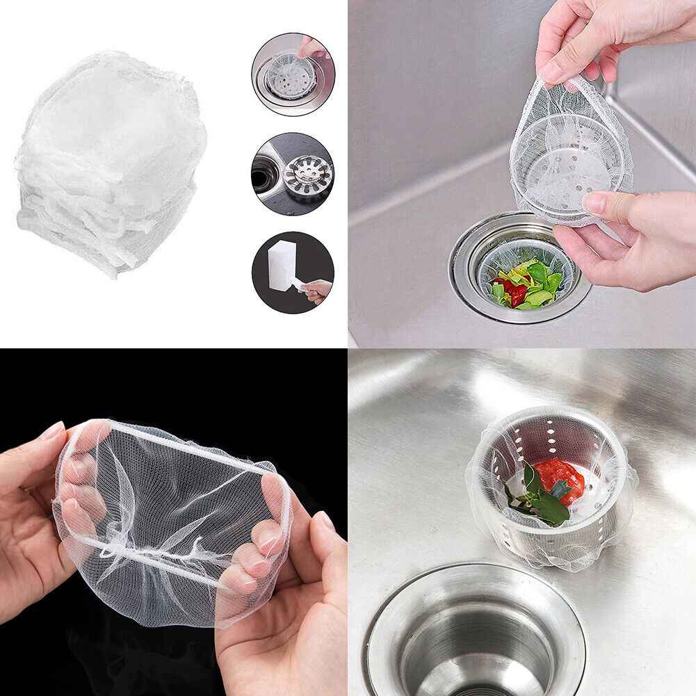 US 200~400 Pack Disposable Mesh Sink Strainer Bag Kitchen Sink Strainer Mesh Bag