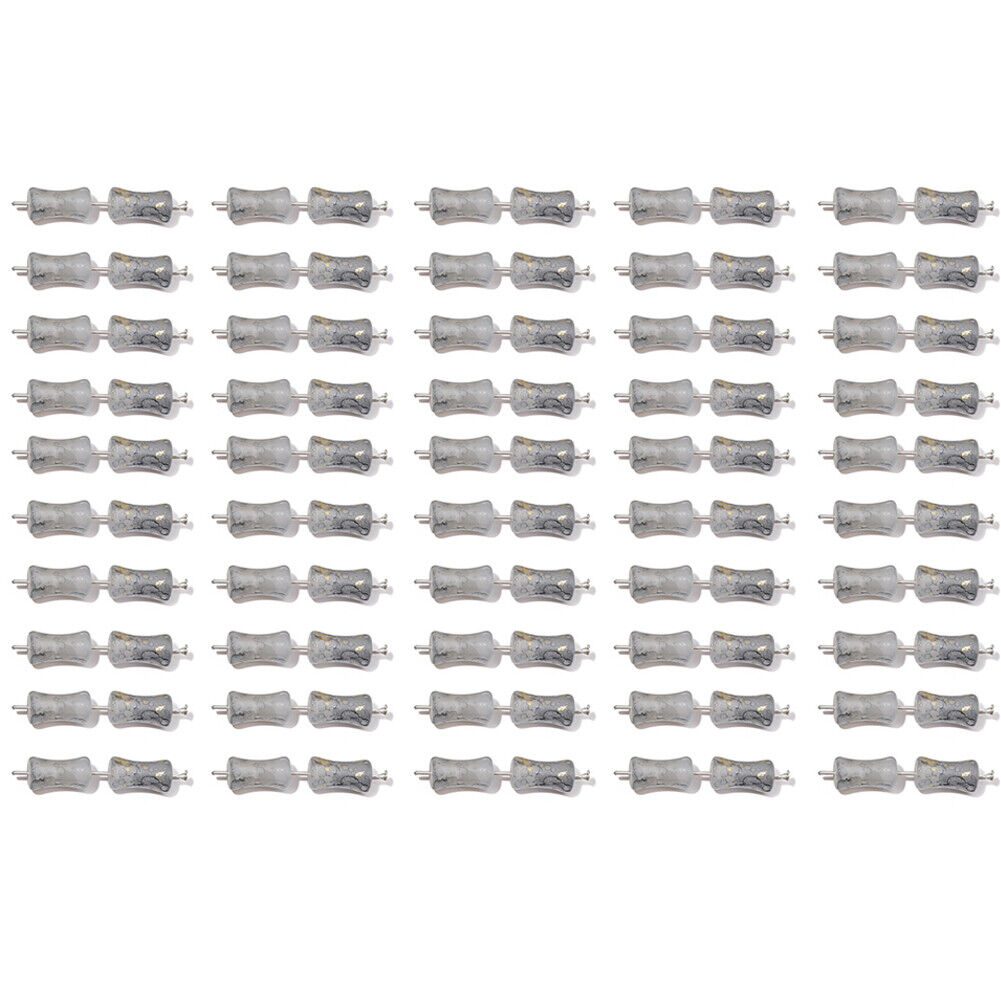 US 100-200 Pack Natural Jadeite Column Stone Beads Tube Bamboo Shape Jade Stone