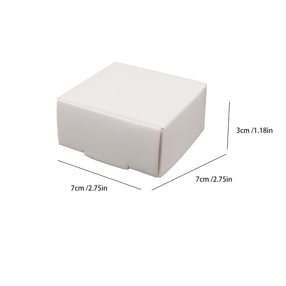 US 50-100 Pack Mini Kraft Jewelry Gift Packing Coin Candy Ornaments Favor Boxes
