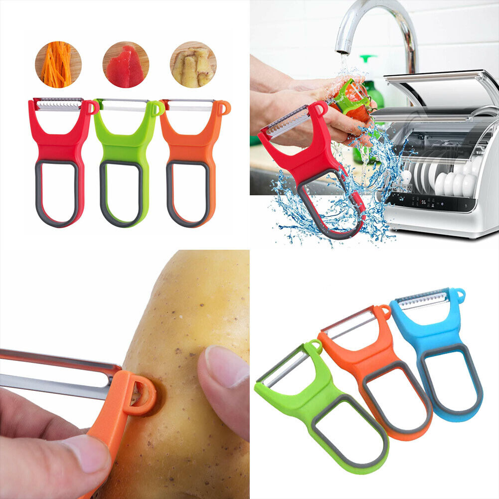 US 3-6 Pc Kitchen Potato Peeler Vegetable Grater Cabbage Cutter Slicer Stainless