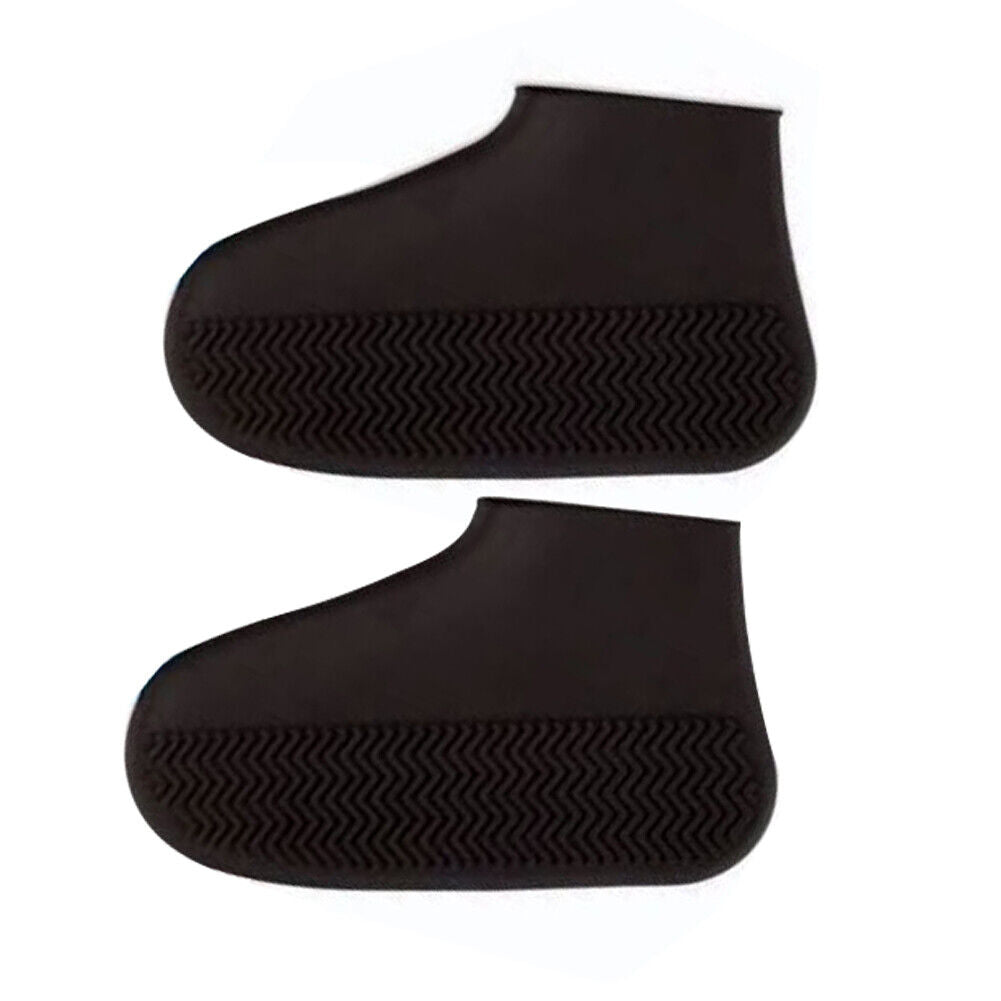 US 4-8 Pc Non-Slip Water Resistant Overshoes Silicone Rubber Rain Shoe Protector
