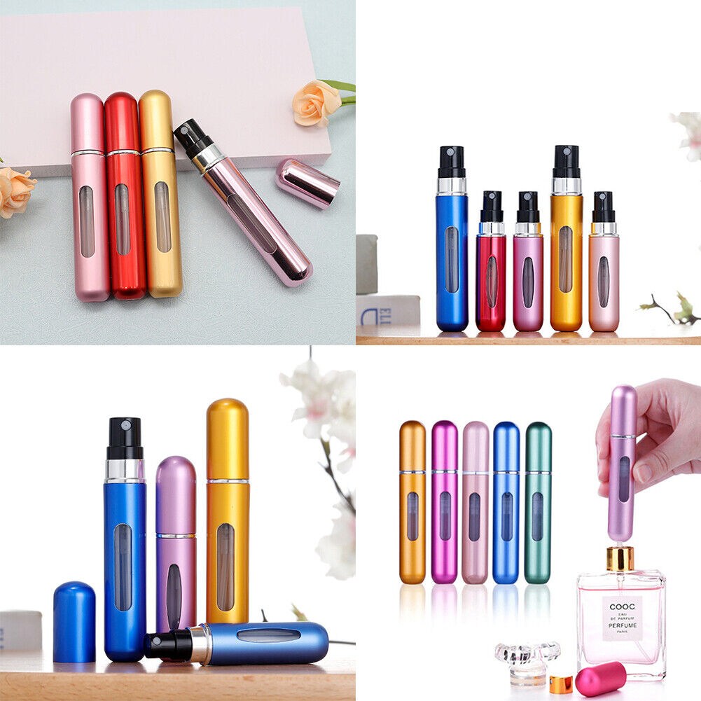 US10-20 Pack Portable Mini Refillable Perfume Empty Spray Bottle Pump Case