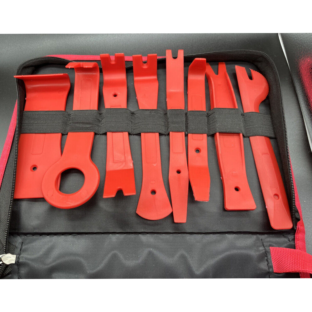 US 19Pc Hand Tool Pry Bar Panel Door Interior Clip Kit Car Trim Removal Tool Set