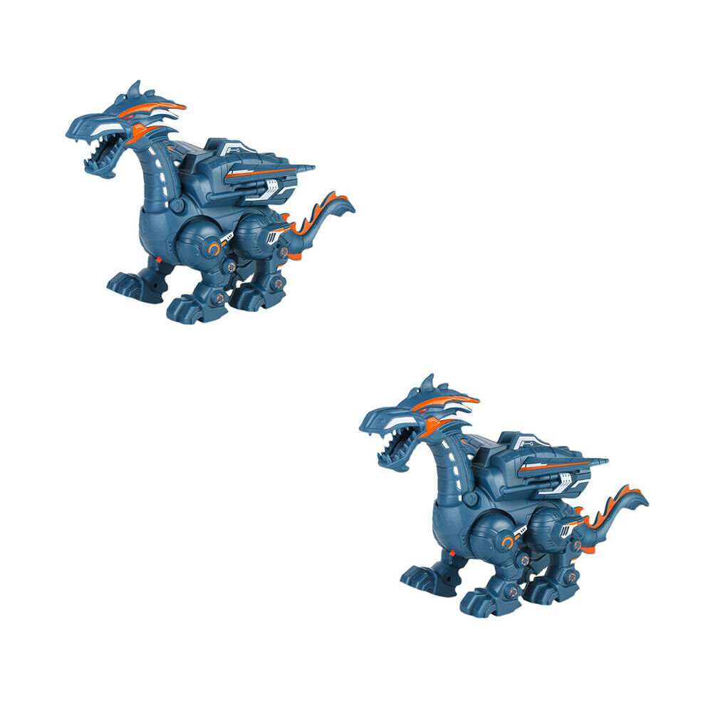 US 1-2 Pcs Remote Control Dinosaur Boys Toys RC Walking Robot Dinosaur Kids Gift