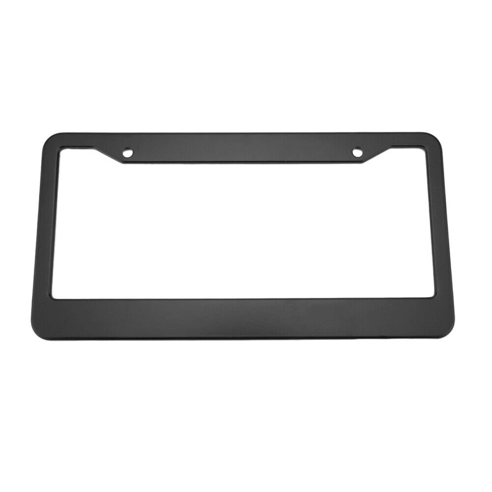 US 2-4Pc Black License Plate Frame Tag Cover Stainless Front Back Universal