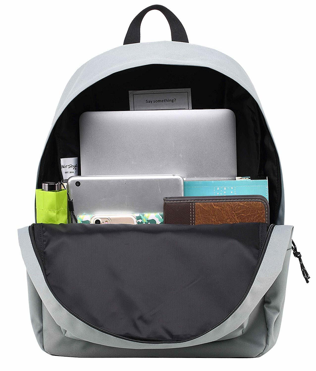 SIMPLAY Classic School Backpack Bookbag, 17"x12.5"x5",Assorted Colors and Prints