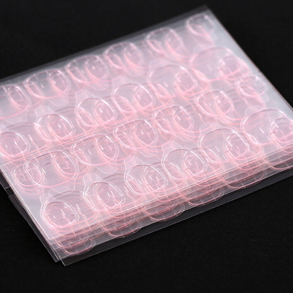 US 10-30 Sheets Waterproof Jelly Double-Sided Tabs False Nail Tips Glue Sticker