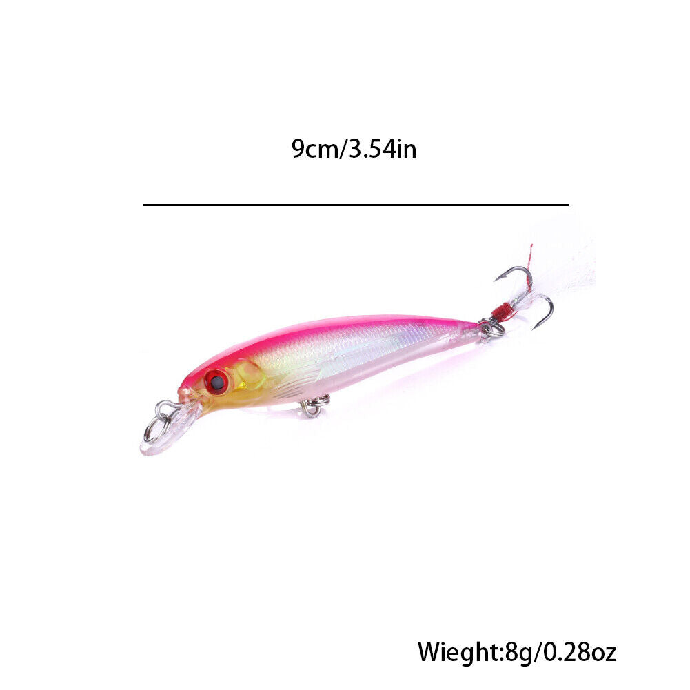 US 10-20 Pcs Mesmerizing Jerking Movement Casting Distance Jerkbaits