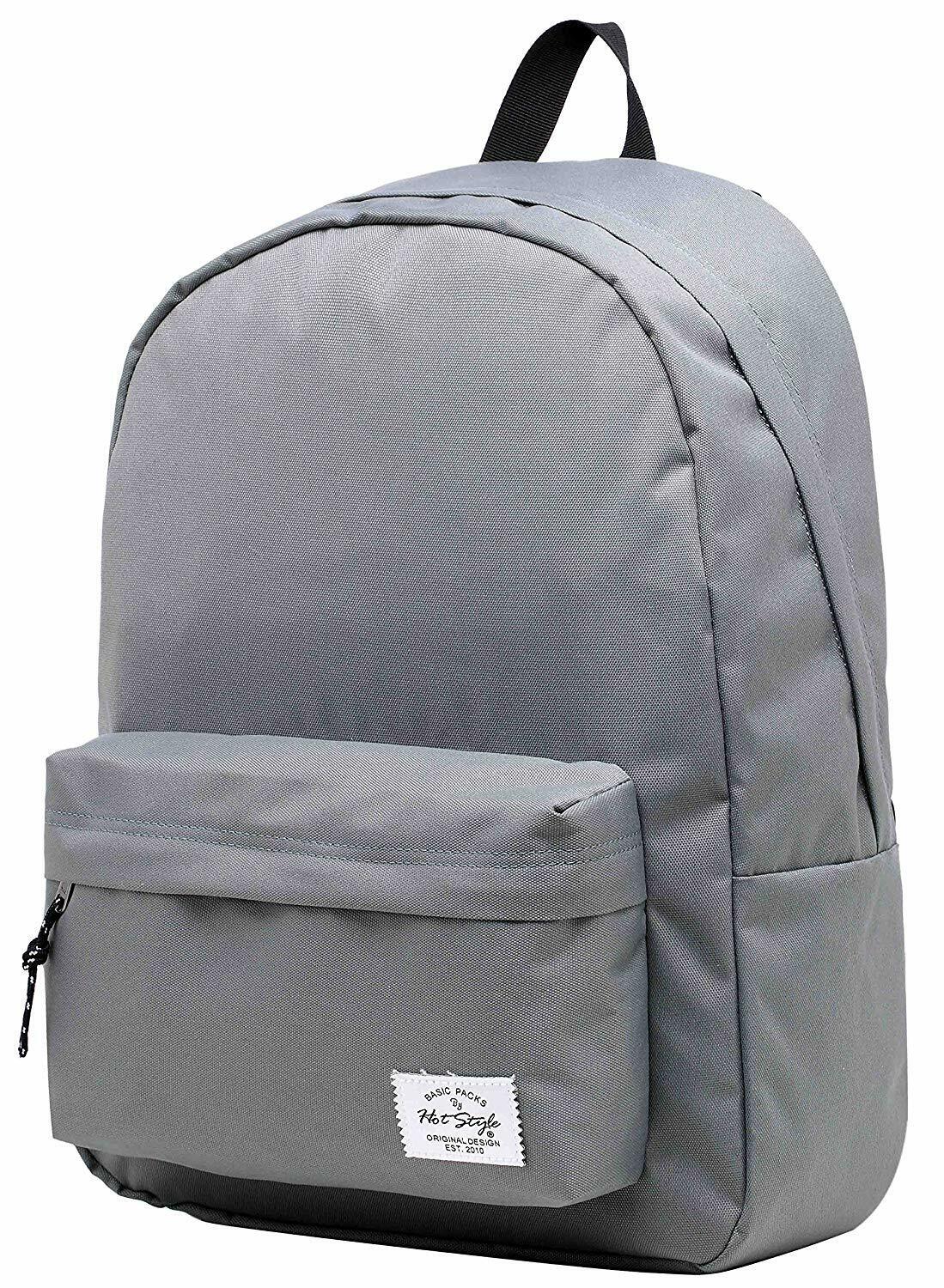 SIMPLAY Classic School Backpack Bookbag, 17"x12.5"x5",Assorted Colors and Prints