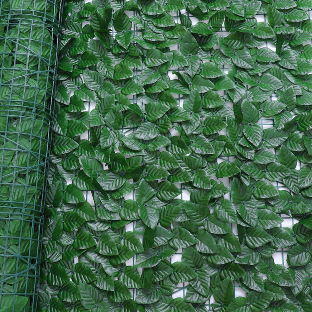 US 118"x39" Artificial Privacy Fence Wall Screen Faux Ivy Leaf Outdoor Decor