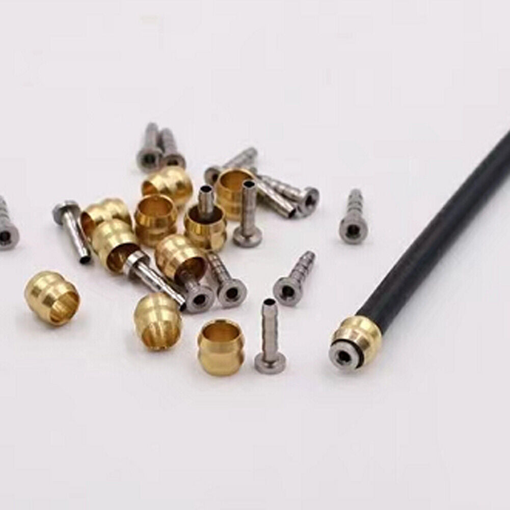 US1-2Pc BH90 Bicycle Brake Olive Brass Connecting Insert Kit Hydraulic Disc Hose