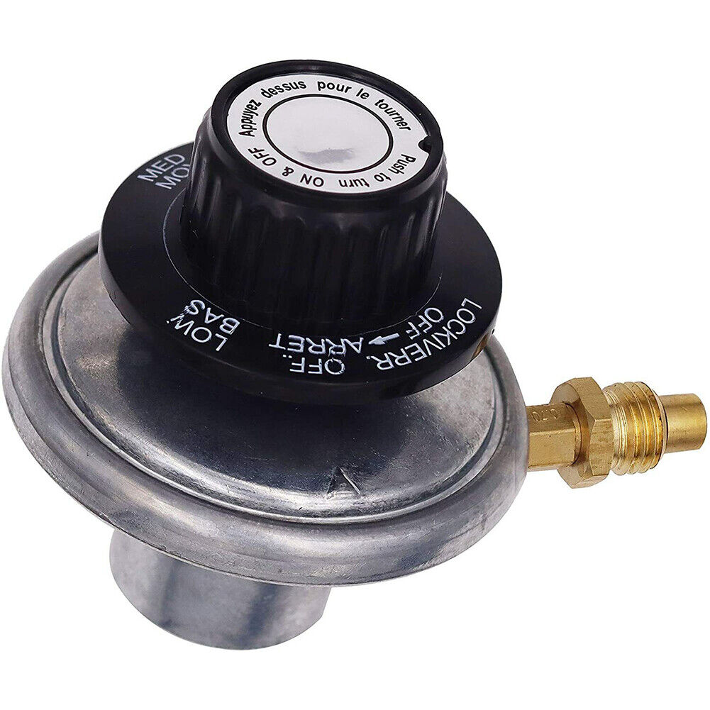 US 1-2Pc 1LB Adjustable Regulator Control Valve Knob Propane Gas BBQ Grill Flame