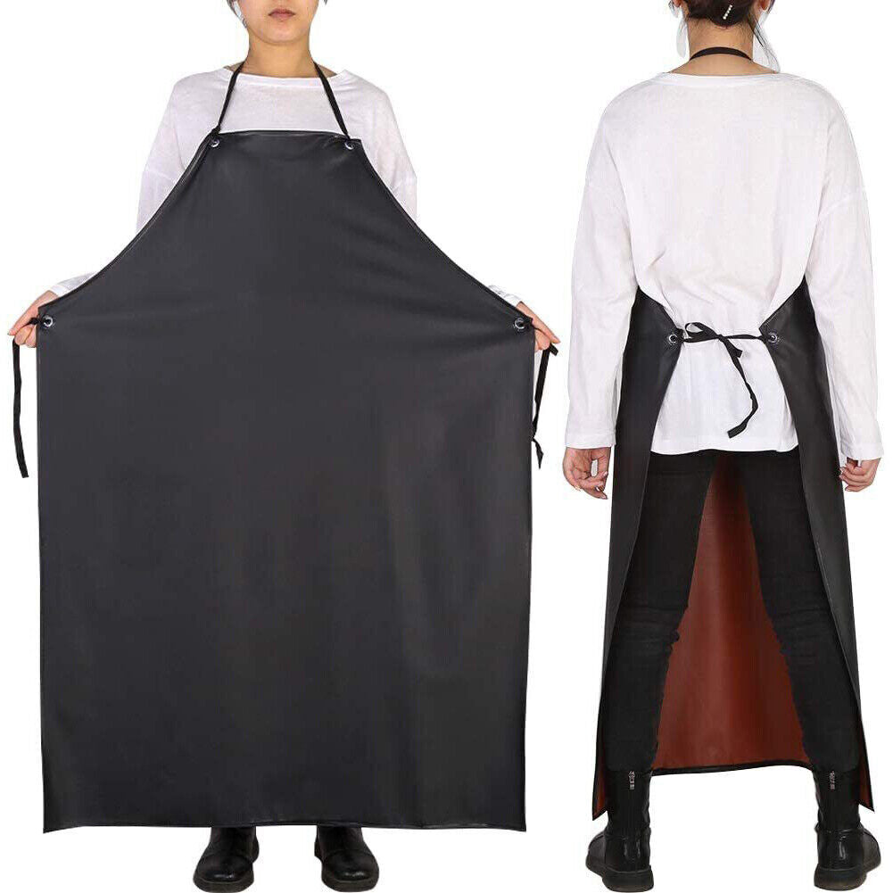 US Heavy Duty Vinyl Waterproof Apron Chemical Resistant PVC Industrial 42x29.5''