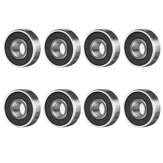 US 8-16 Pcs Skateboard Longboard Bearings PRECISION ABEC 9 BLACK SHIELD Size 608