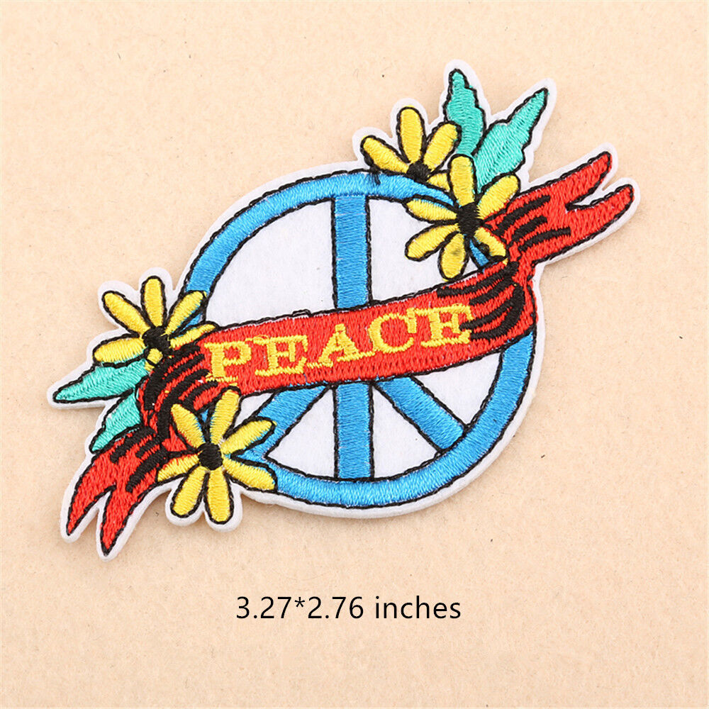 Embroidered Sew Iron On Patches Badge Fabric Bag Clothes Applique Craft