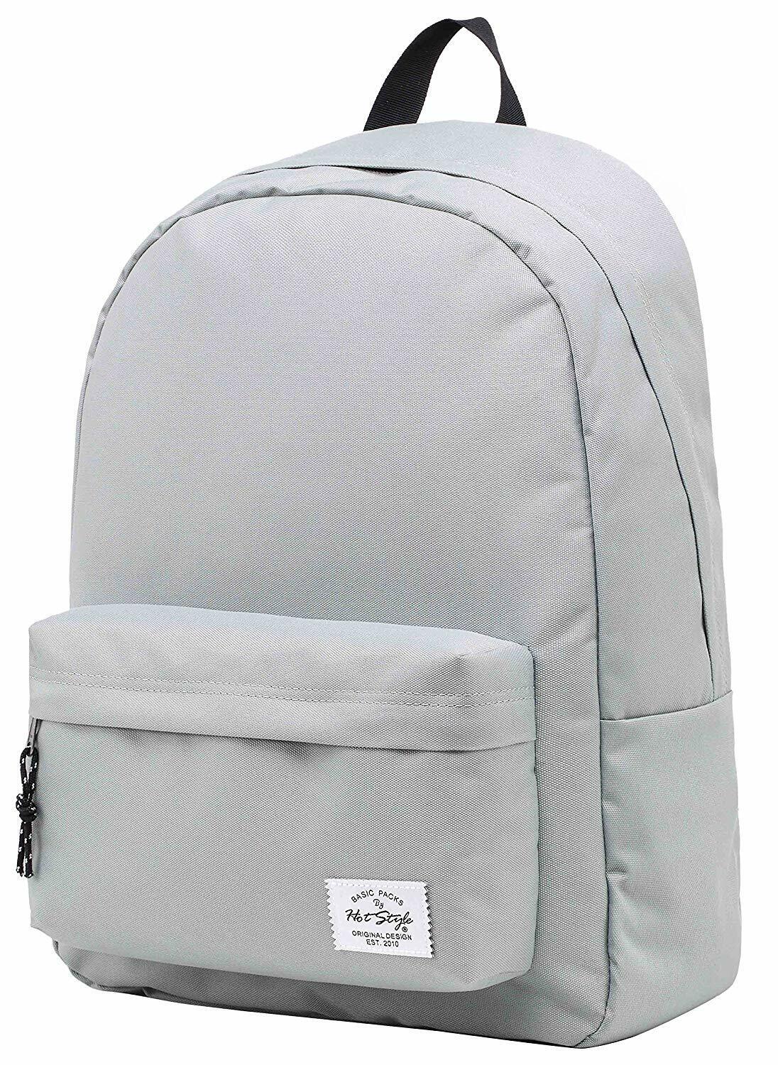SIMPLAY Classic School Backpack Bookbag, 17"x12.5"x5",Assorted Colors and Prints