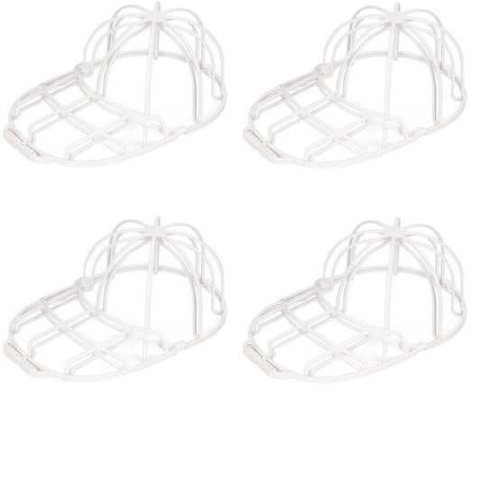 US 4-8 Pc Sturdy Plastic Frame Cage Baseball Cap Washer Cleaner Protector Holder