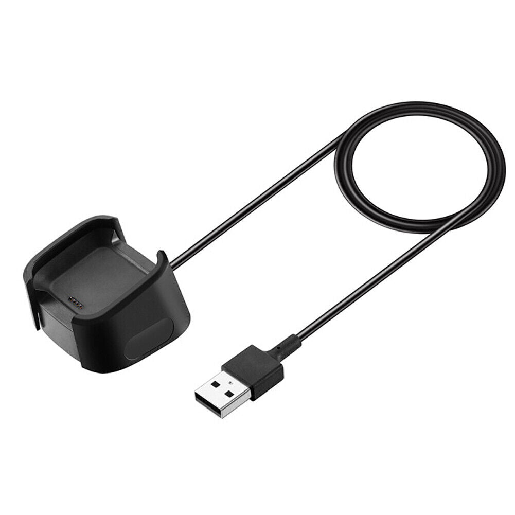 US 2-4Pc For Fitbit Versa Smart Watch USB Charging Cable Power Charger Dock